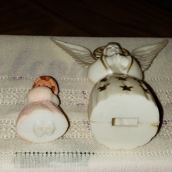 Vintage 1950's Plastic Angel and Girl in Pink - Picture 3 of 8